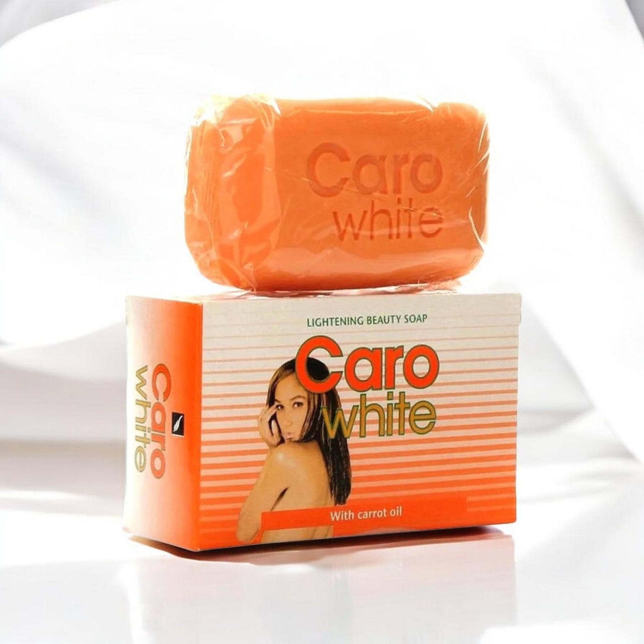 Caro White Clarifying Beauty Bar Soaps With Carrot Oil 7 oz.
