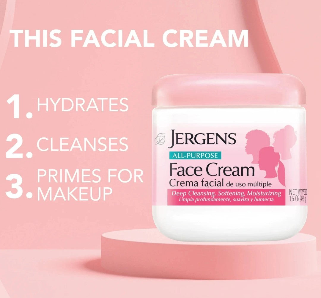 Jergens All-Purpose Face Cream Moisturizer - 15 oz.