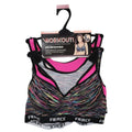 2-Pack Microfiber Performance Padded Sports Bra By Lady Princess With Comfort & Support Wire Free Size - L/36C
