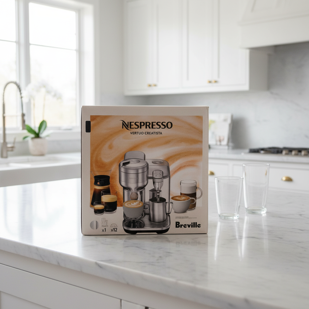 Nespresso by Breville Vertuo Creatista Coffee & Espresso Maker Stainless Steel - New