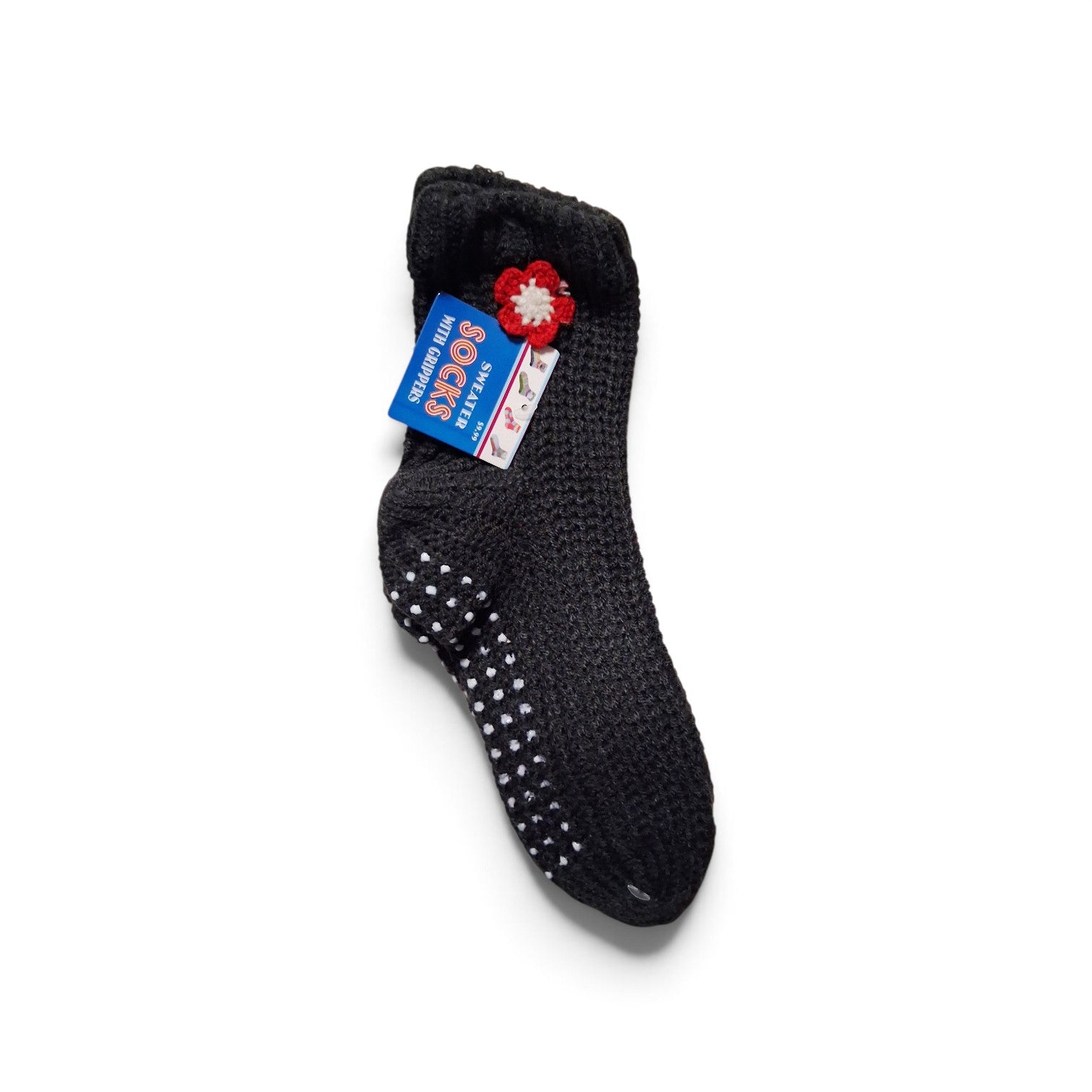 SWEATER SOCKS WITH GRIPPERS |  SIZE / 9-11
