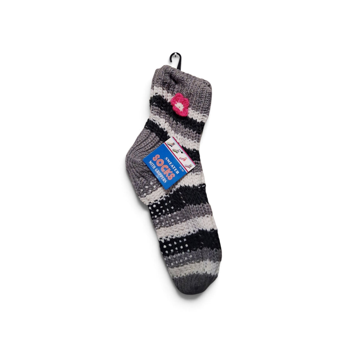 SWEATER SOCKS WITH GRIPPERS |  SIZE / 9-11
