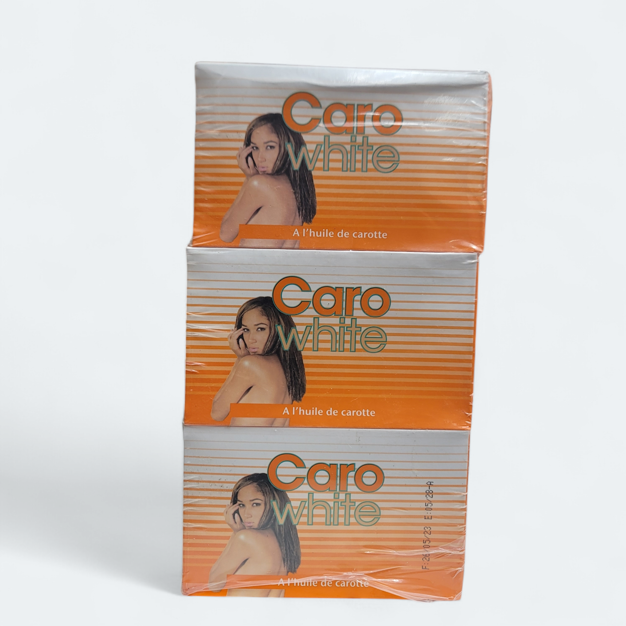 6-PK Caro White Lightening Beauty Bar Soap With Carrot Oil - 7oz