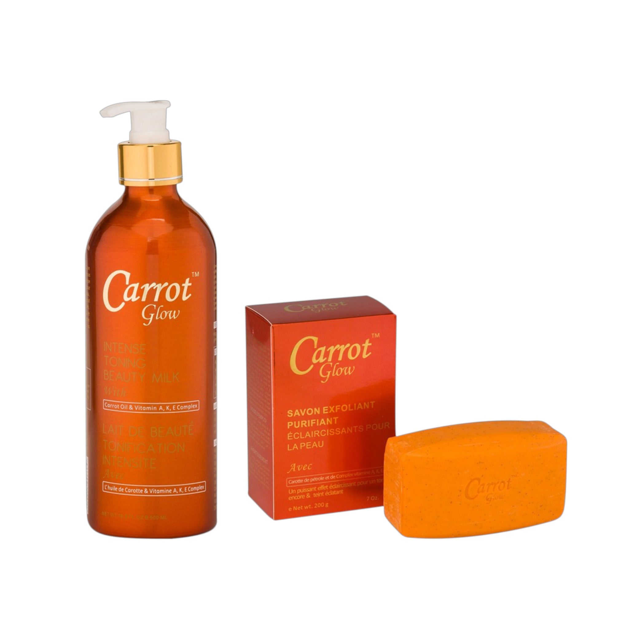 Carrot Glow Intense Milk 16.8oz. & Soap 7oz