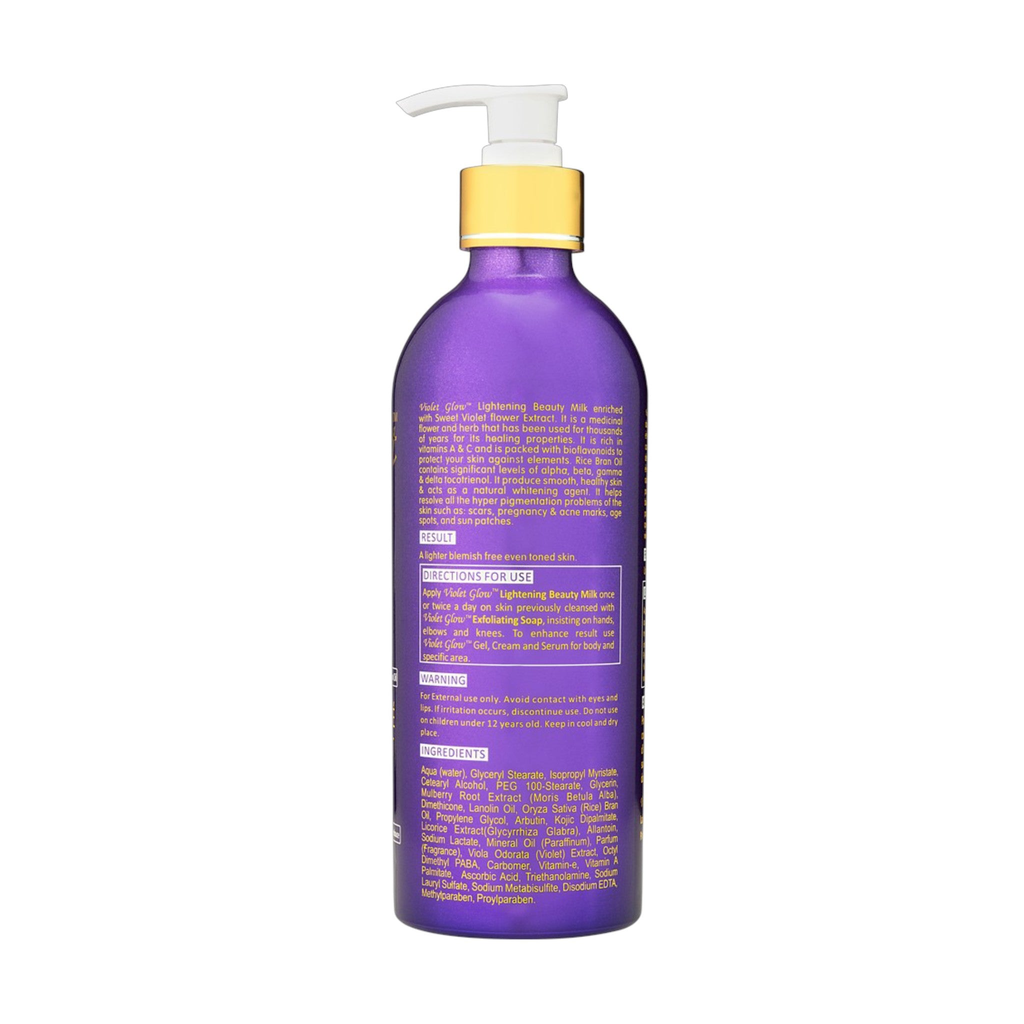 Violet Glow Extensive Lightening Beauty Milk - 16.8oz / 500ml