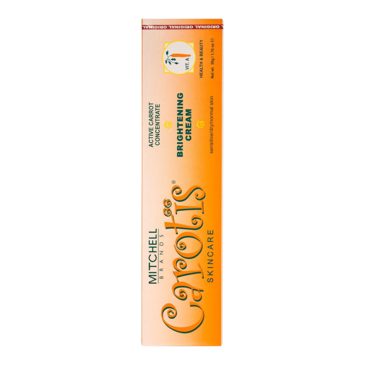 6-PK Carotis Skincare Active Carrot Concentrate Brightening Cream Tube - 1.76 oz