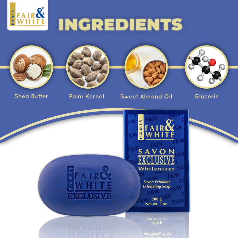 Fair & White Exclusive
Exfoliating Soap 200g