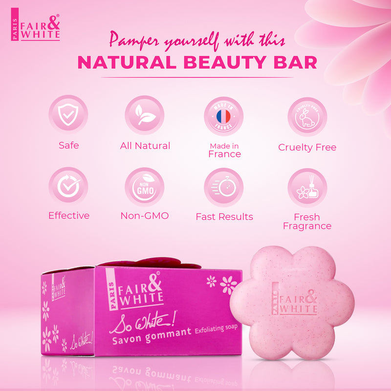 Fair And White So White Exfoliating Soap Bar 200g