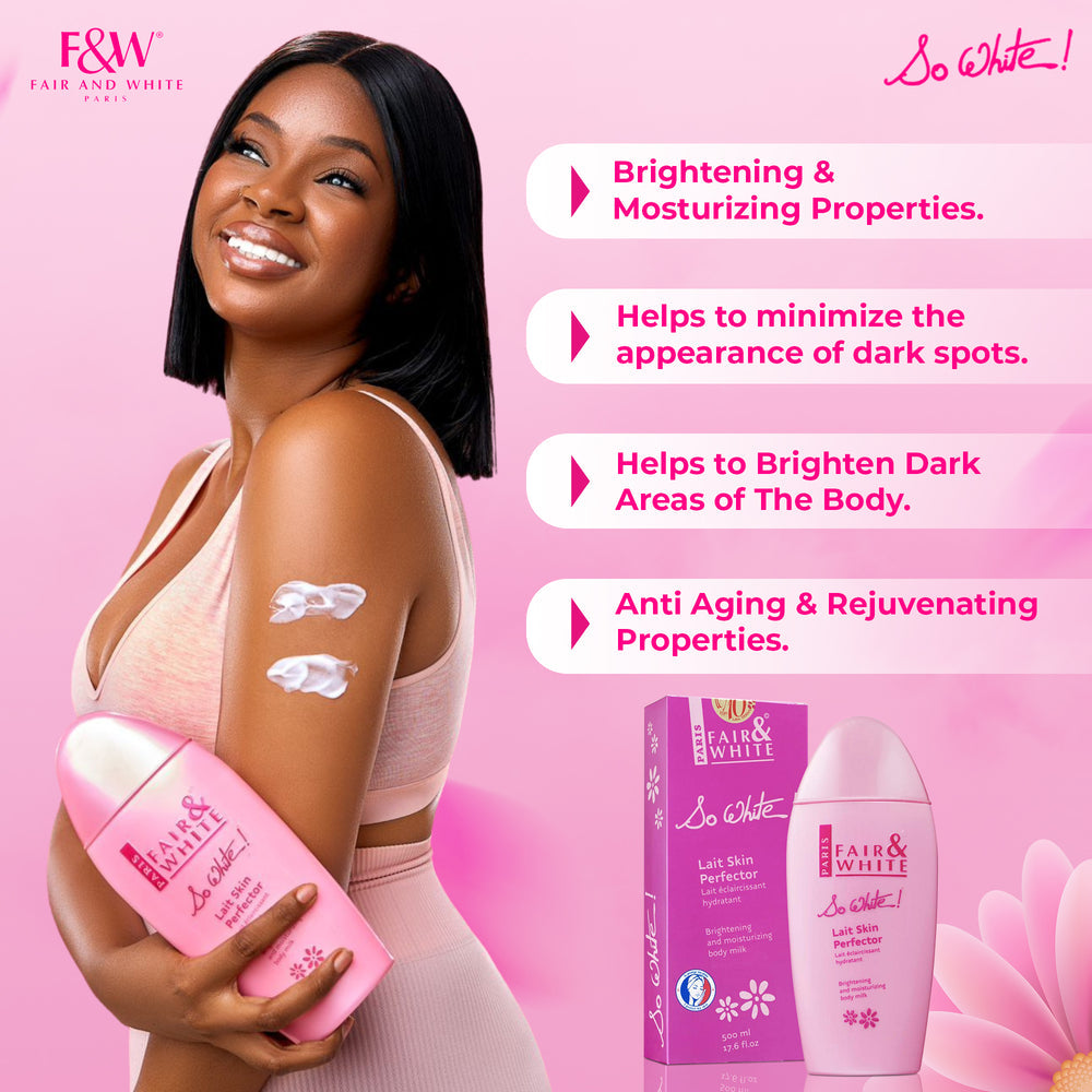 Fair & White So White Skin Perfector Brightening Body Lotion 500ml