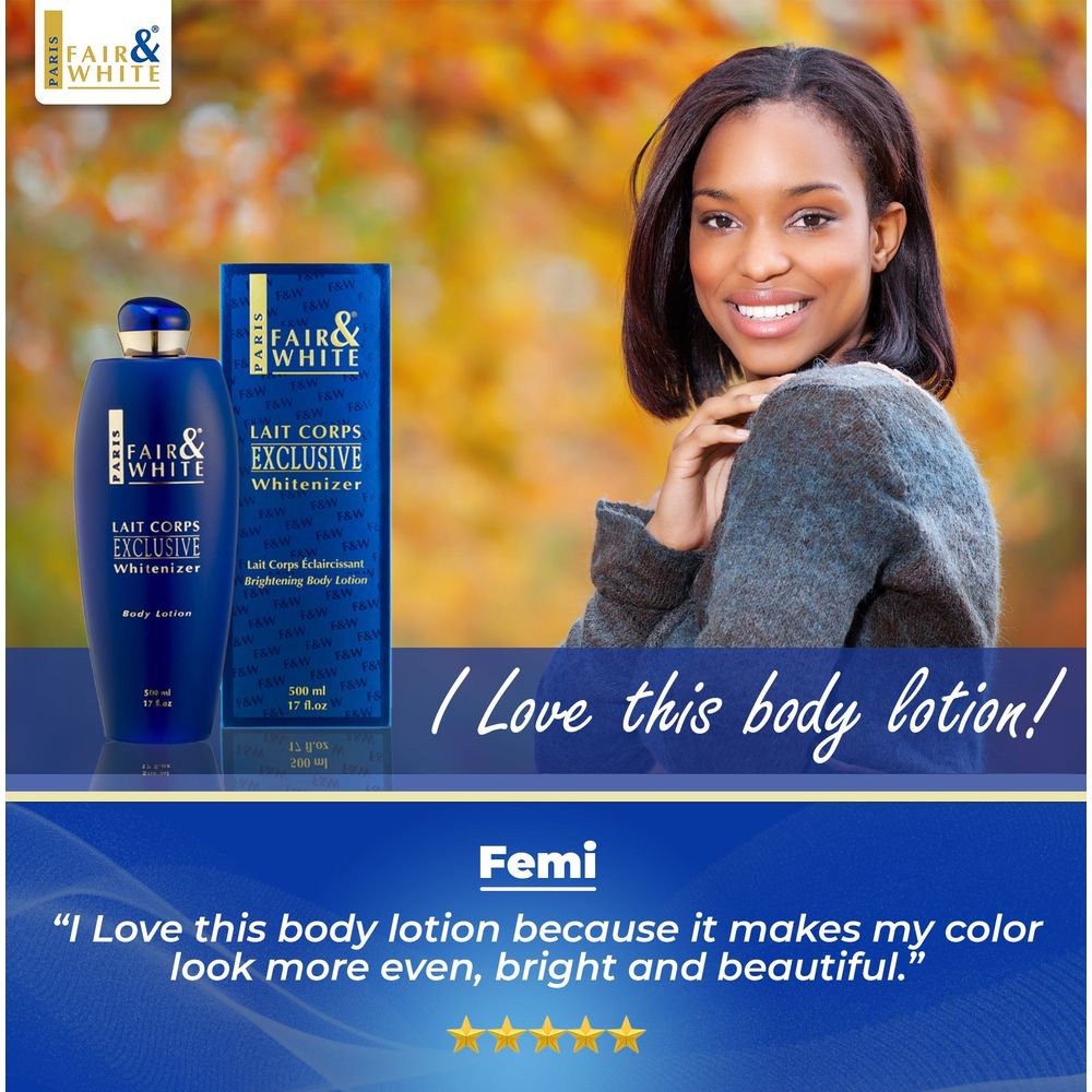 Fair & White Exclusive Body Lotion – 17oz