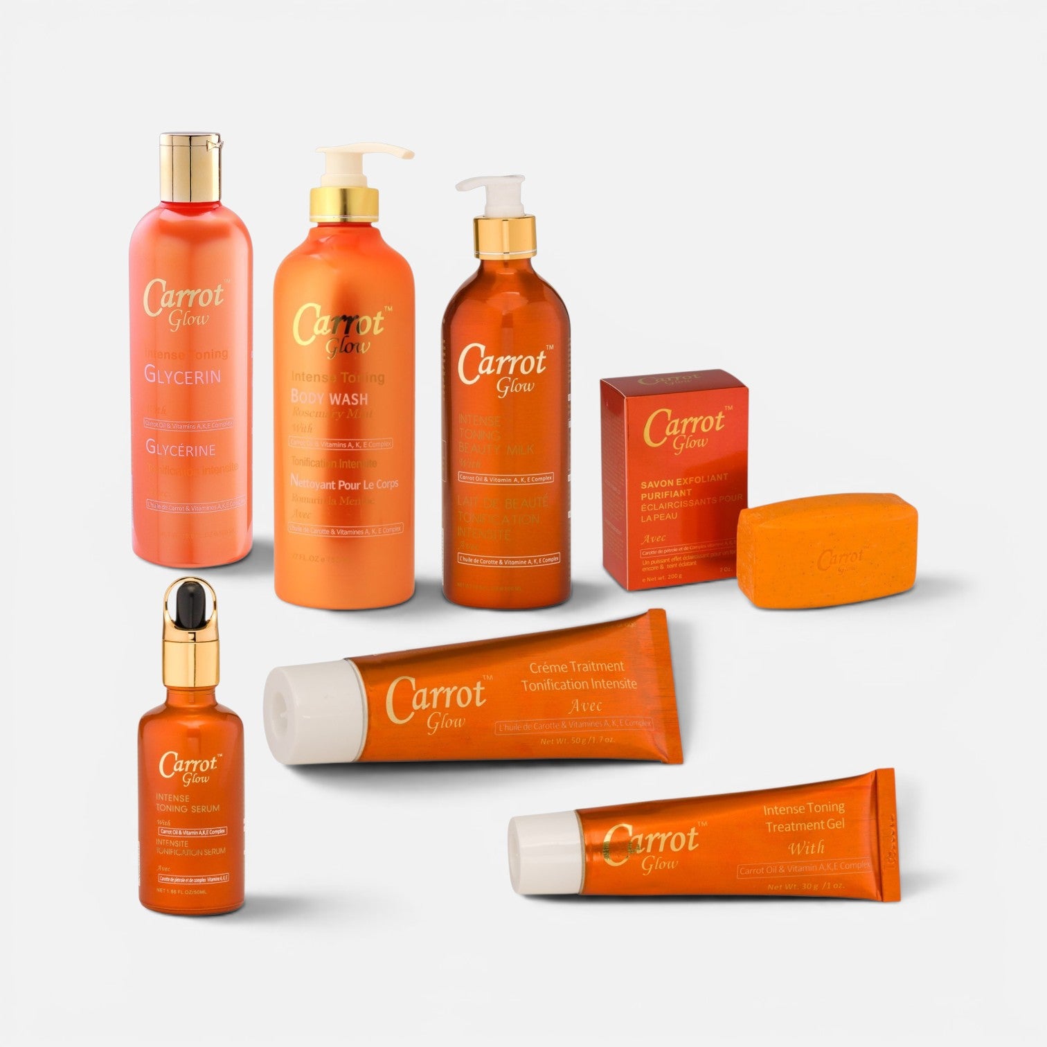 7-PC Carrot Glow Intense Toning Beauty Care Set