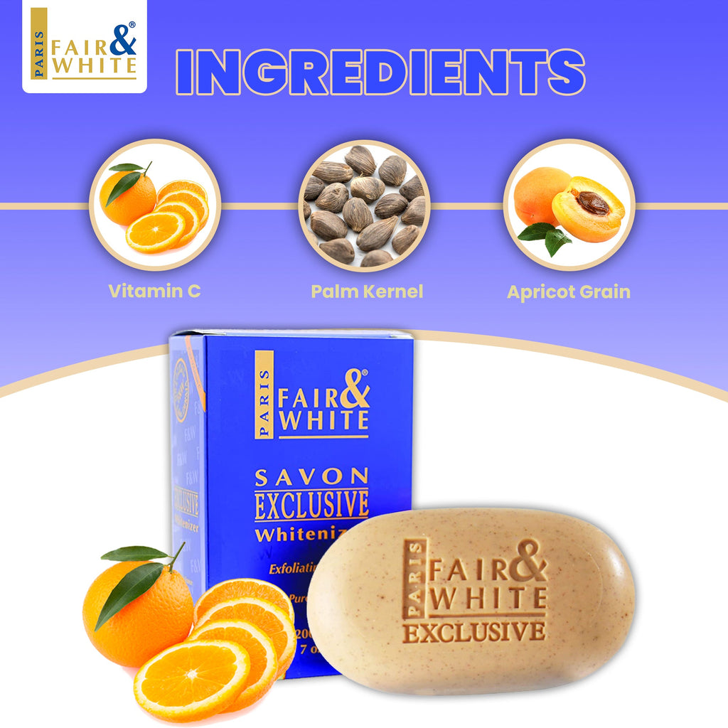 Fair & White Exclusive
Exclusive Exfoliating Soap With Vitamin C 200g