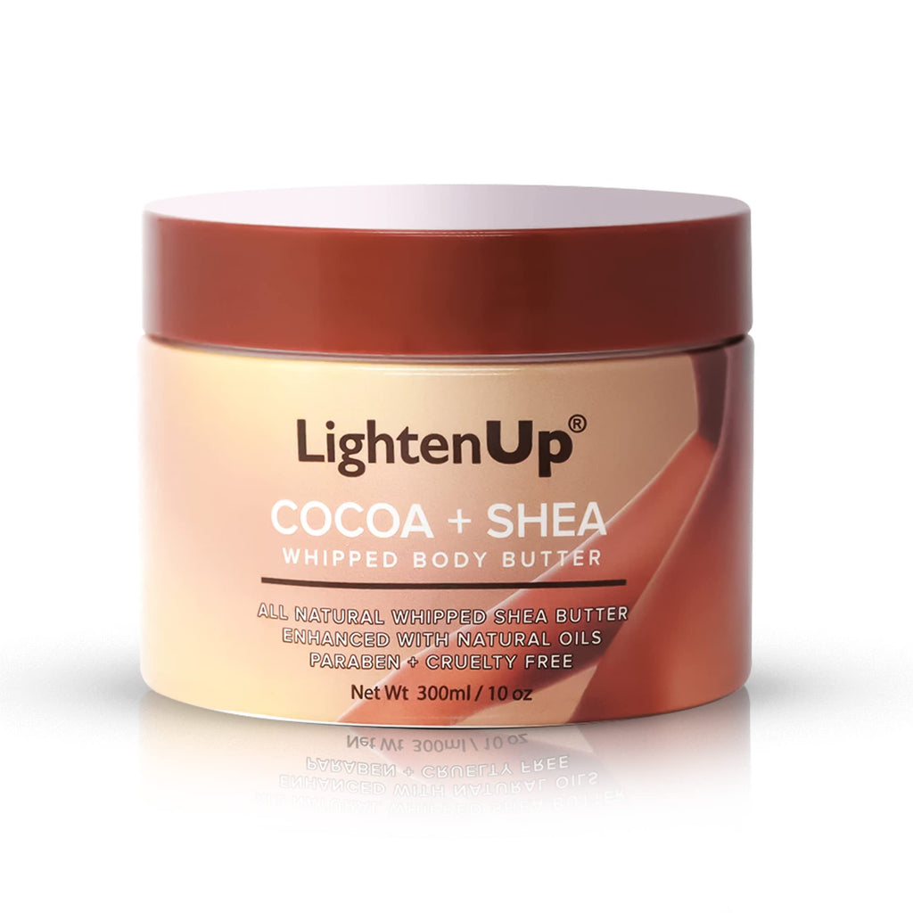 LightenUp Plus Cocoa Shea Body Butter Jar 300ml