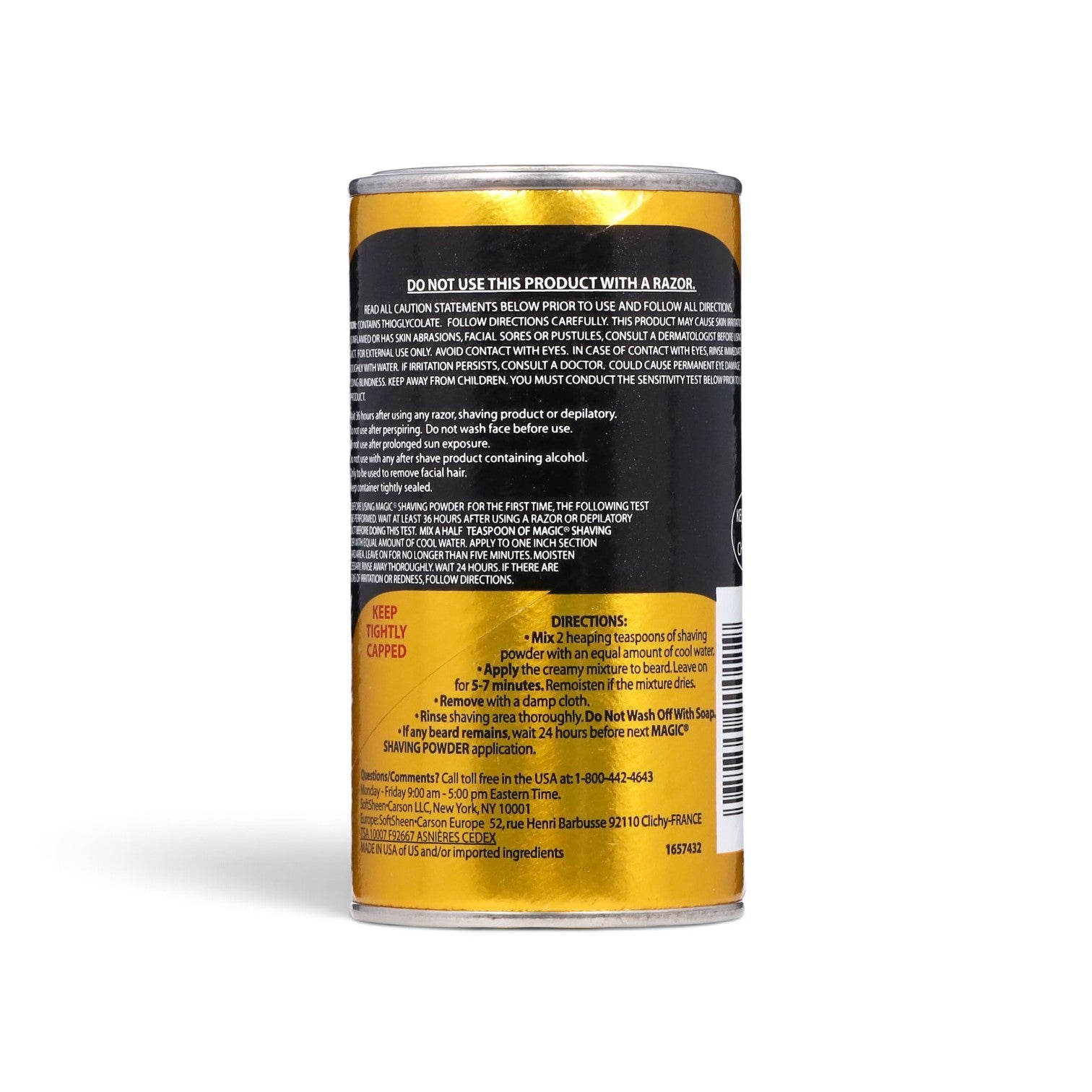 Magic Shaving Powder + Razorless Depilatory with Fragrance for Coarse Textured Beards - 4.5oz: Paraben-Free, Sulfate-Free, Aluminum-Free