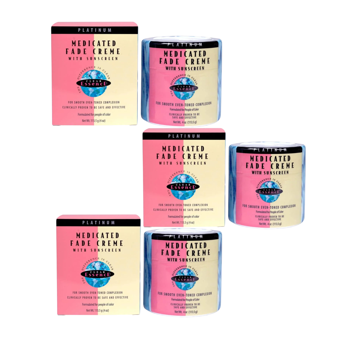 3-PK Clear Essence Medicated Fade Cream - 4oz.