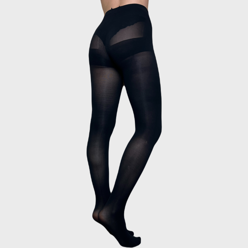 Sheerly Touch-Ya Opaque Control Top Support Tights | Item #: 996 |
One Size: 5’-5’10” (100-175 lbs)