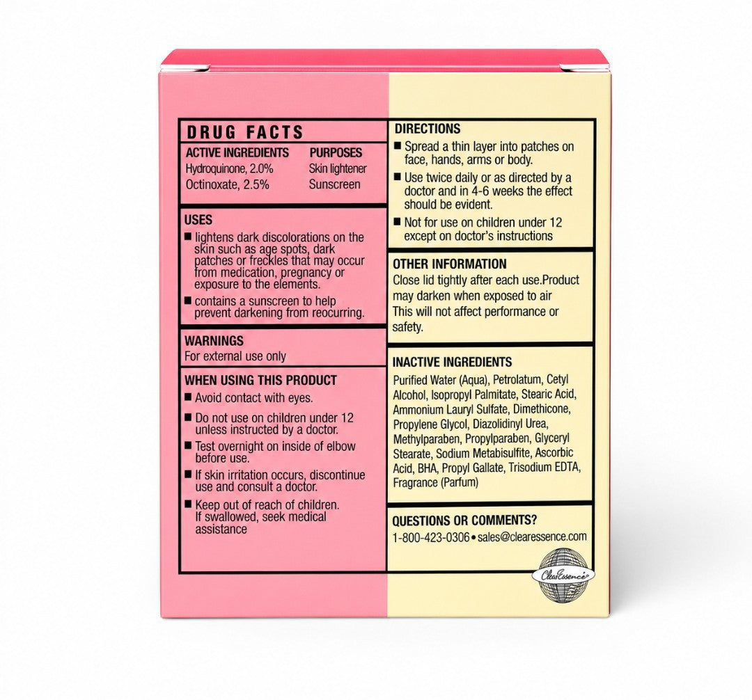 6-Piece Clear Essence Medicated Fade Cream - 4oz.