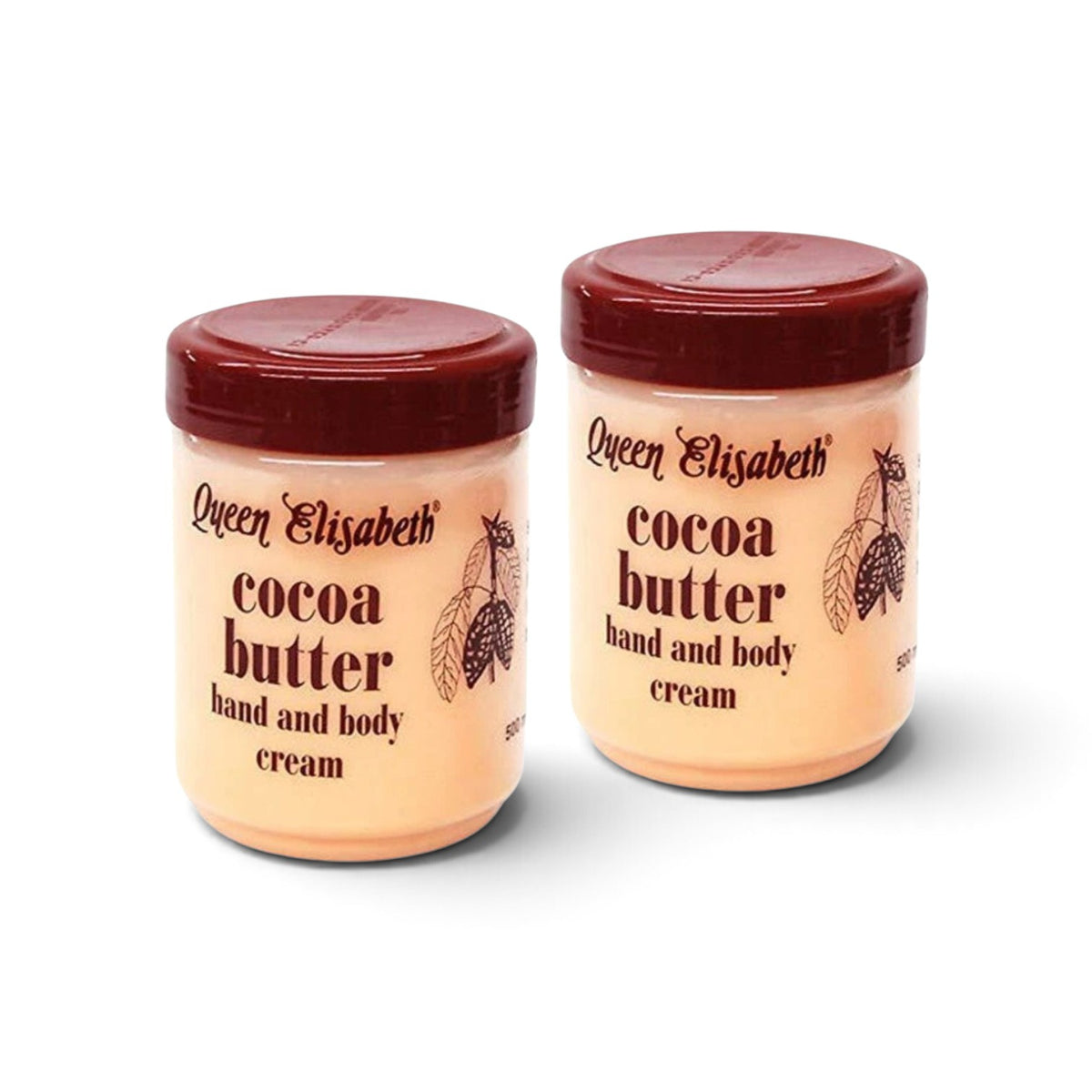 2-Pack Queen Elizabeth Cocoa Butter Hand & Body Cream 500ml