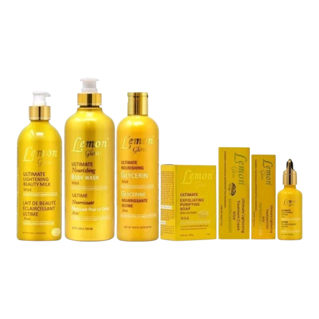 7-Pc Lemon Glow Ultimate Lightening Beauty Skincare Set