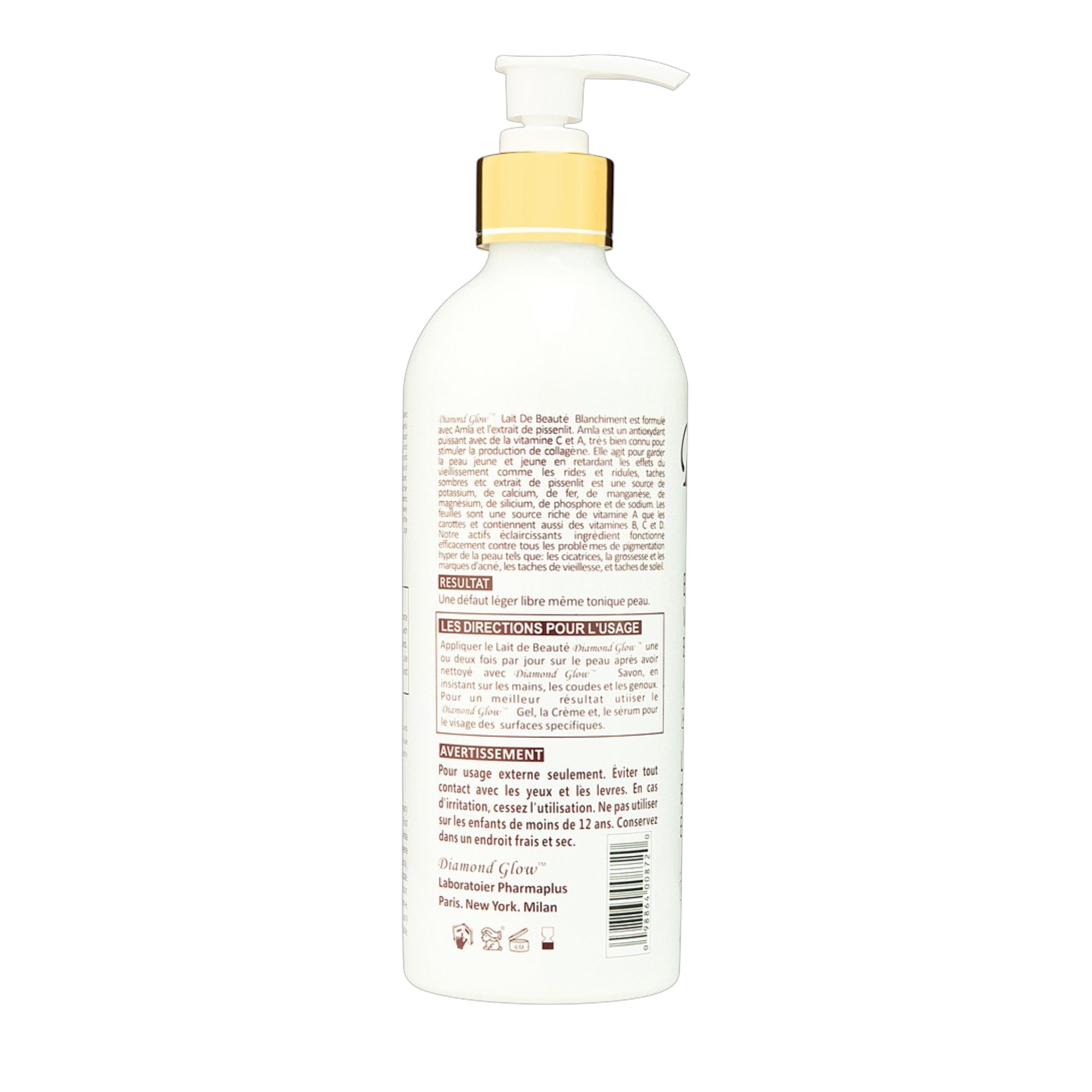 Diamond Glow Elegant Whitening Beauty Milk 16.8oz / 500ml
