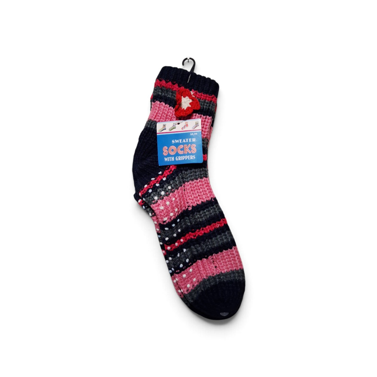 SWEATER SOCKS WITH GRIPPERS |  SIZE / 9-11