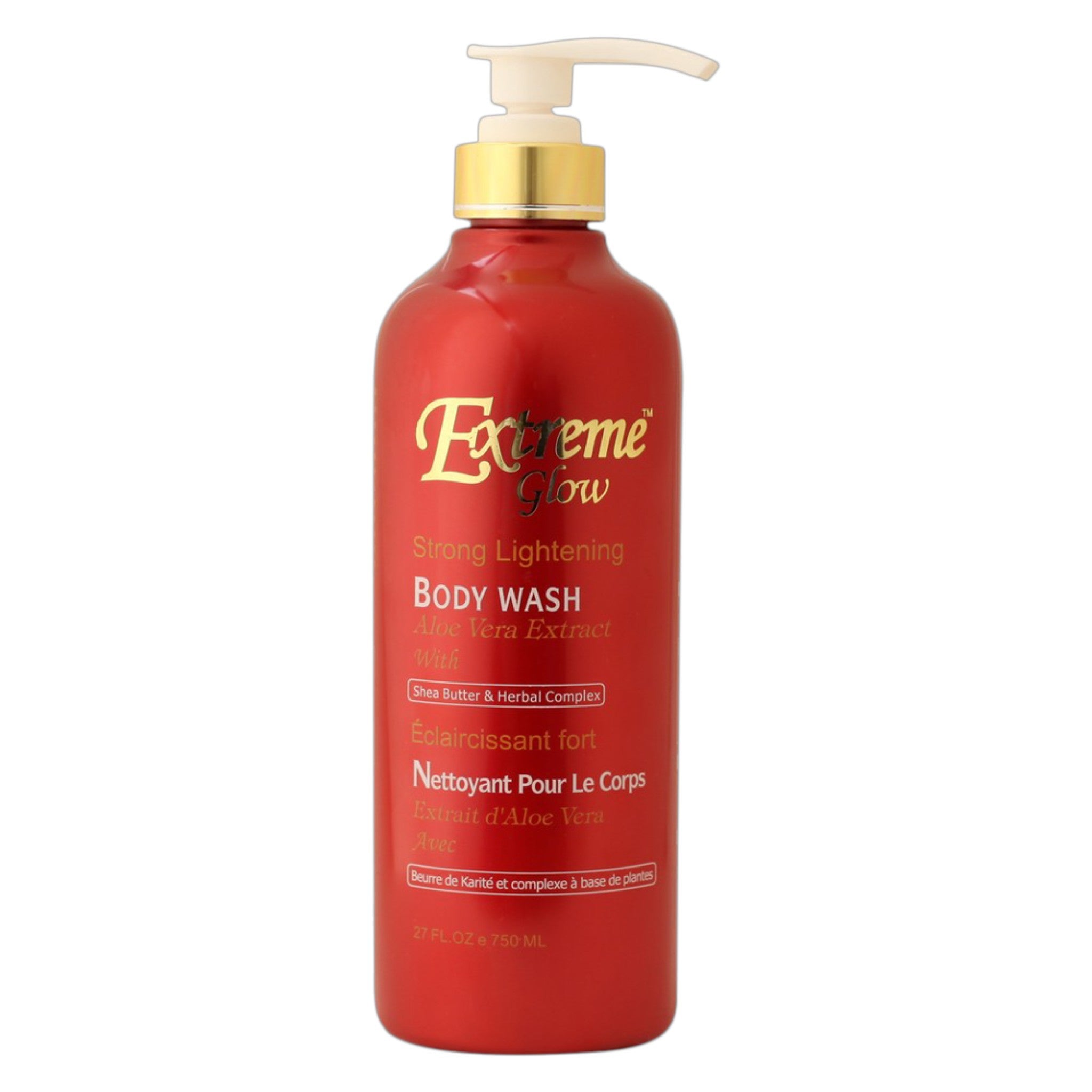 Extreme Glow Strong Lightening Body Wash Aloe Vera Extract 27oz / 750ml