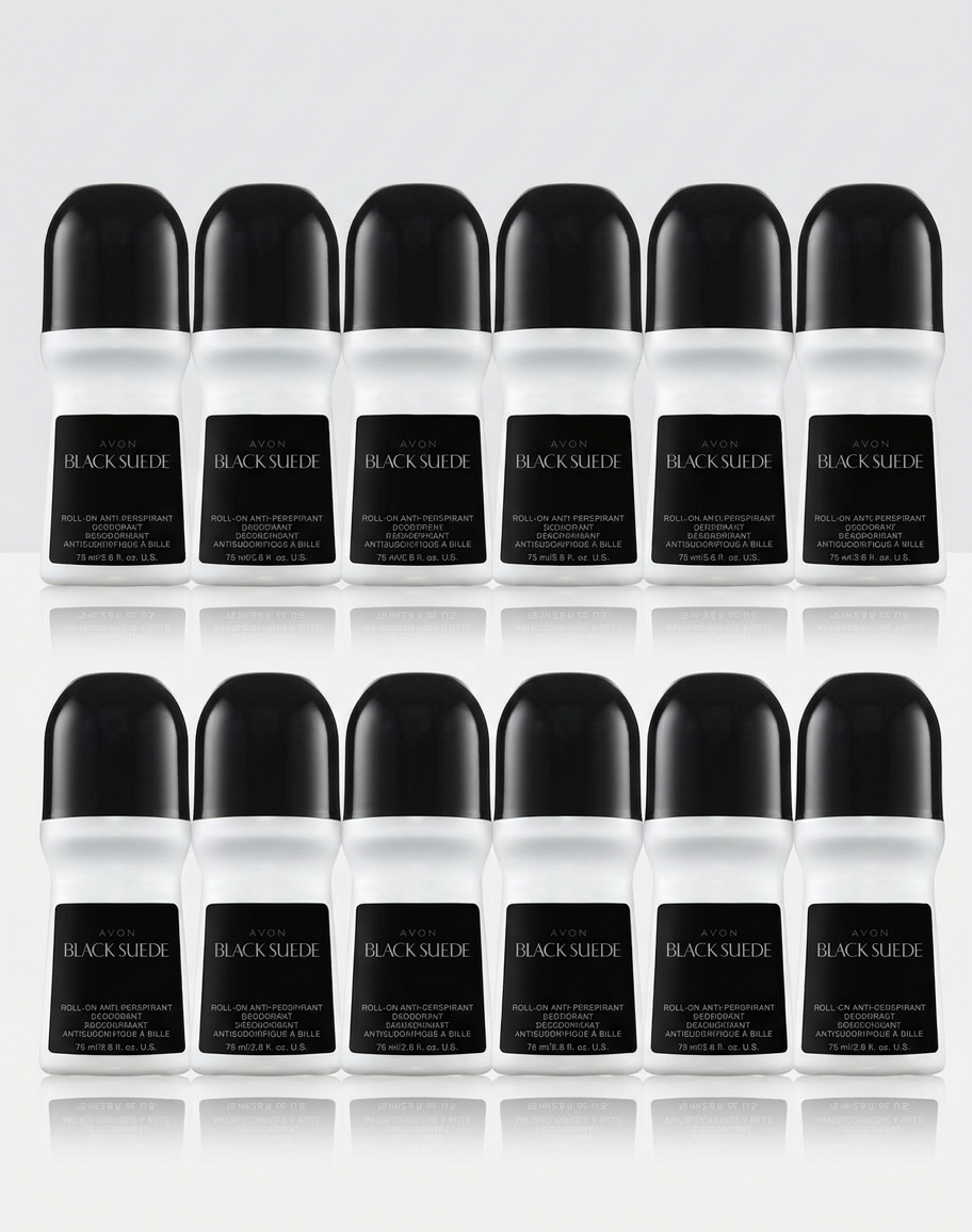 Avon Black Suede Roll-On Antiperspirant Deodorant 2.6 Oz.
