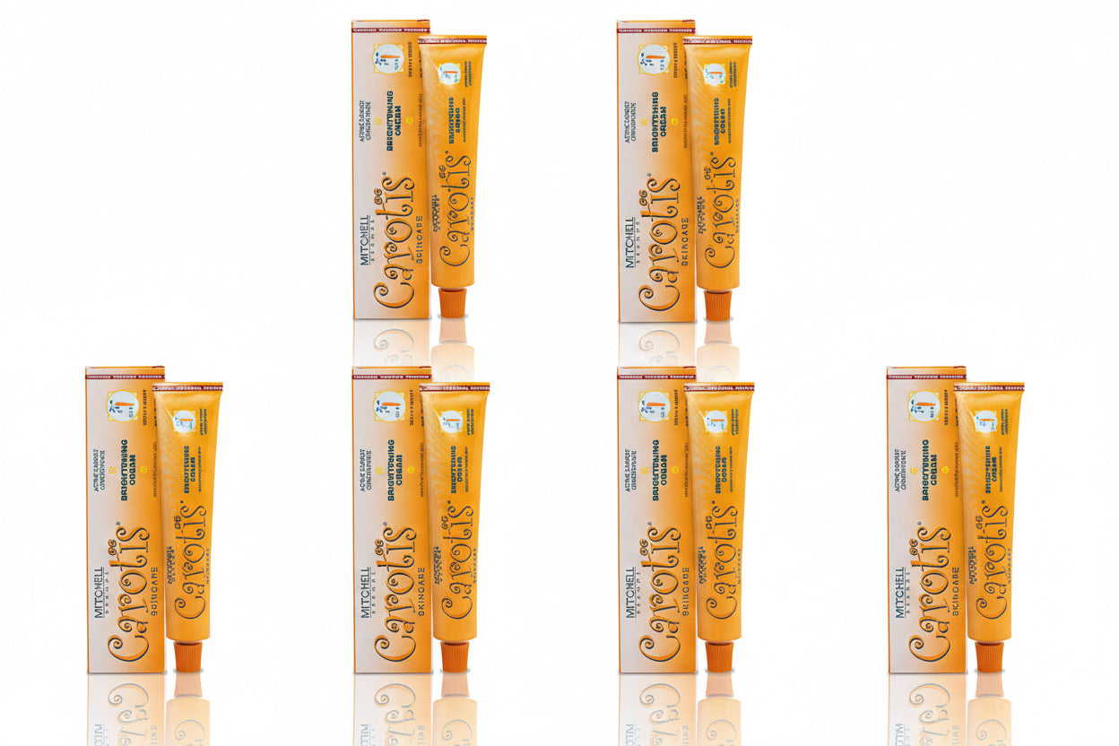 6-PK Carotis Skincare Active Carrot Concentrate Brightening Cream Tube - 1.76 oz