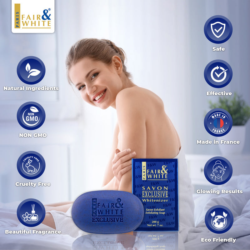 Fair & White Exclusive
Exfoliating Soap 200g