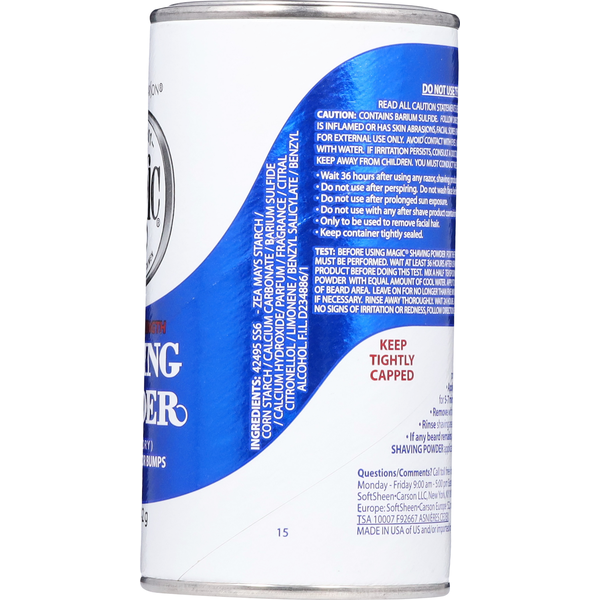 SoftSheen-Carson Magic Shaving Powder Regular Strength - Blue | 5oz