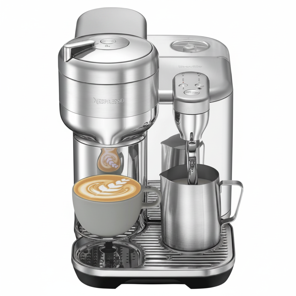 Nespresso by Breville Vertuo Creatista Coffee & Espresso Maker Stainless Steel - New