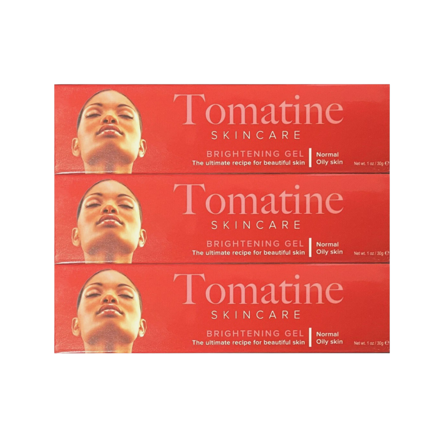 3-PK Tomatine Skincare Radiant Tube Gel - 1oz / 30g