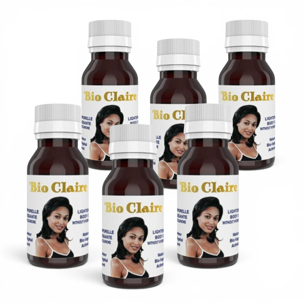 6-Pack Bio Claire Lightening Body Oil Without Hydroquinone 60ml