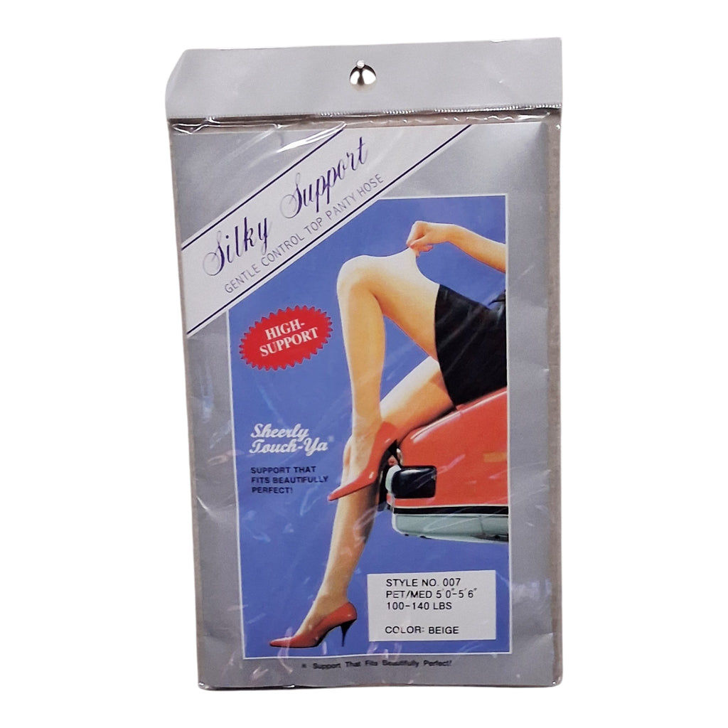 Sheerly Touch-Ya Silky Support Pantyhose - Beige | Petite/Medium | 5’-5’10” (100-140 lbs)