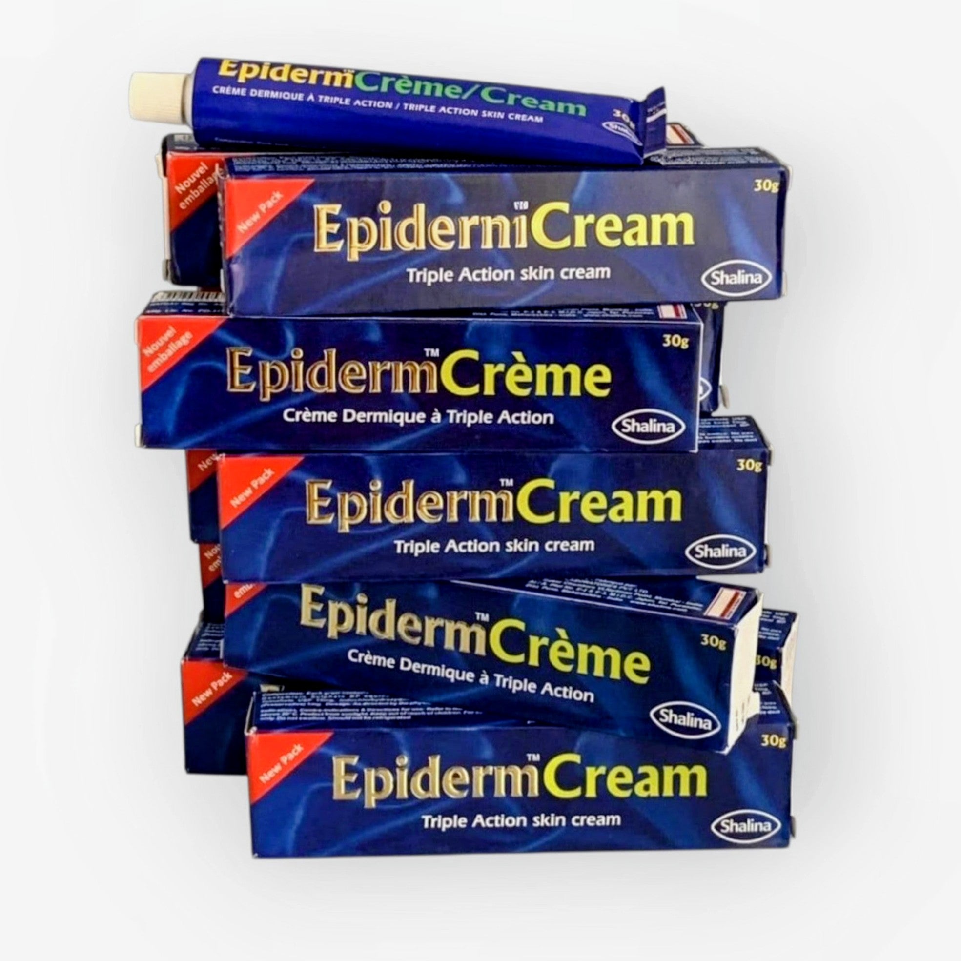 6-PK EpidermCream Triple Fast Action Skin Cream Tubes - 30g