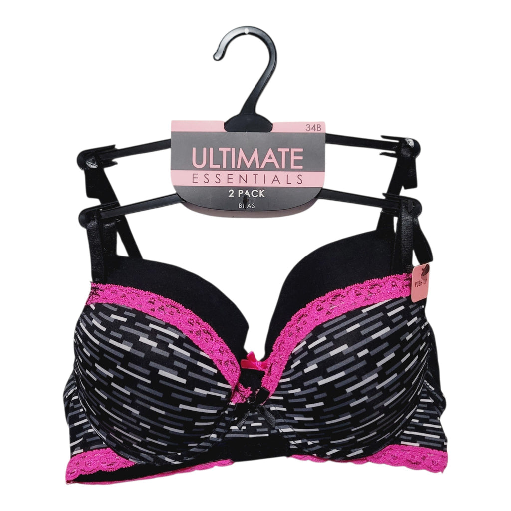 2-Pack Ultimate Essential Push-Up Bra Size - 34B