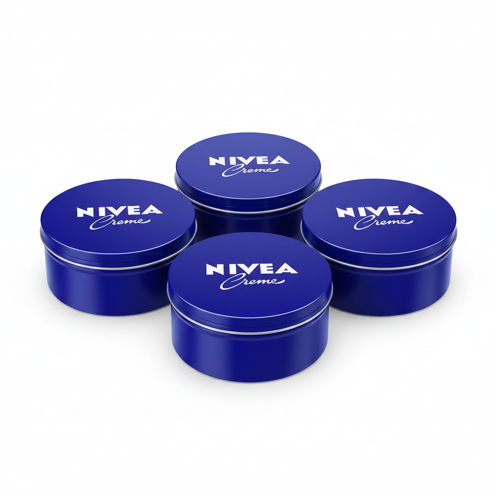 4-PACK NIVEA Authentic German Moisturizing Cream - 400ml / 13.5 Oz.