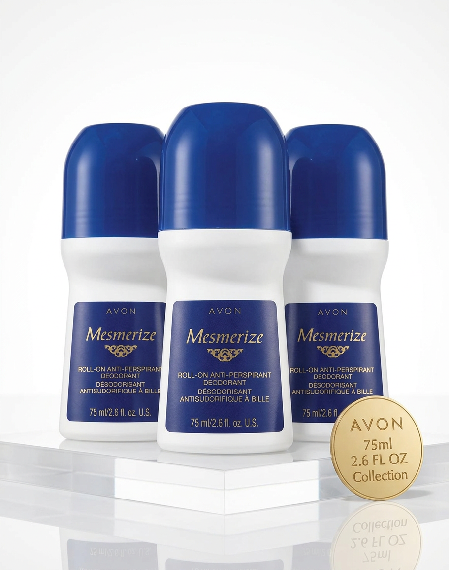 Avon Mesmerize Roll-On Antiperspirant Deodorant 2.6 Oz.