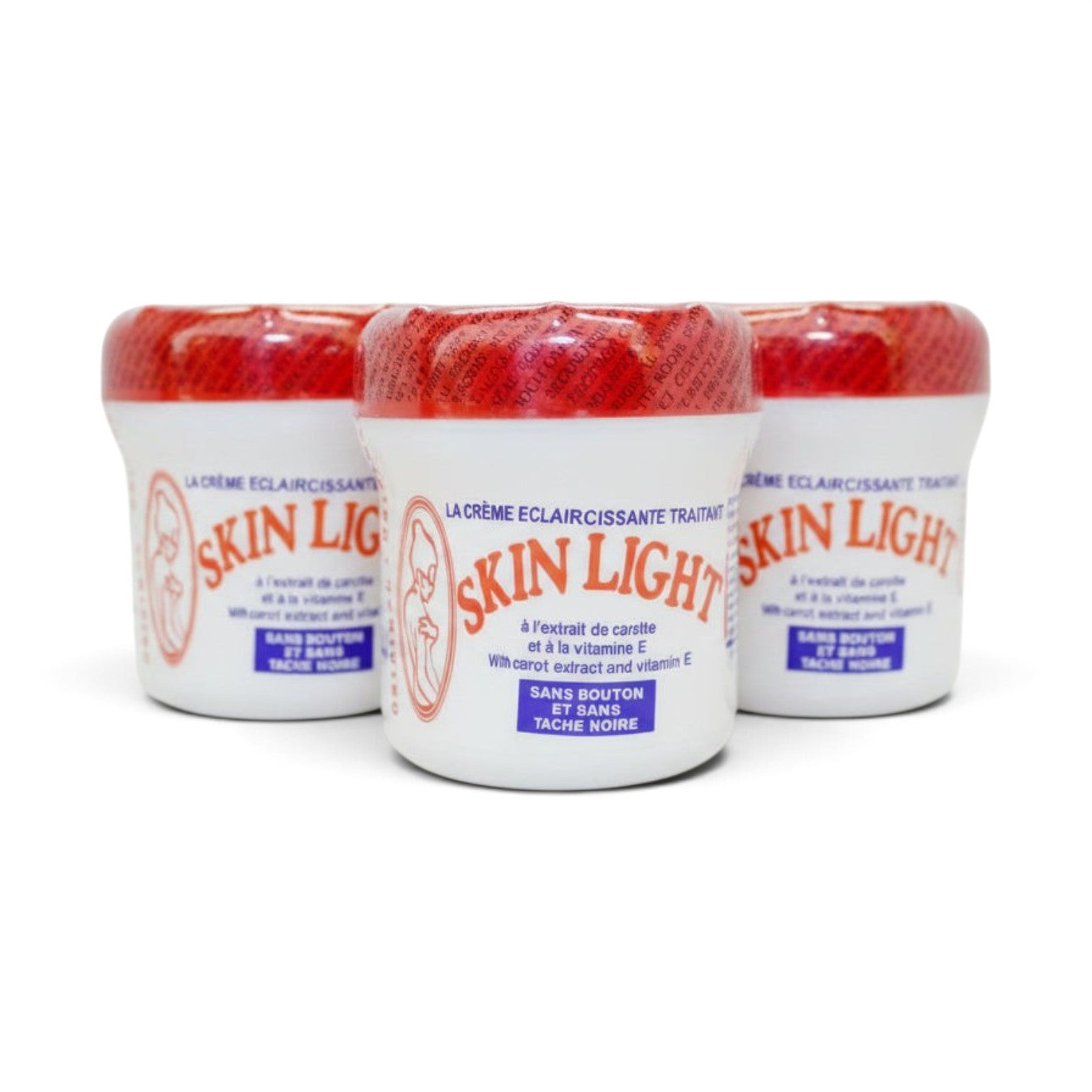 3-Pack Skin Light Carrot Beauty Cream With Vitamin E 500ml
