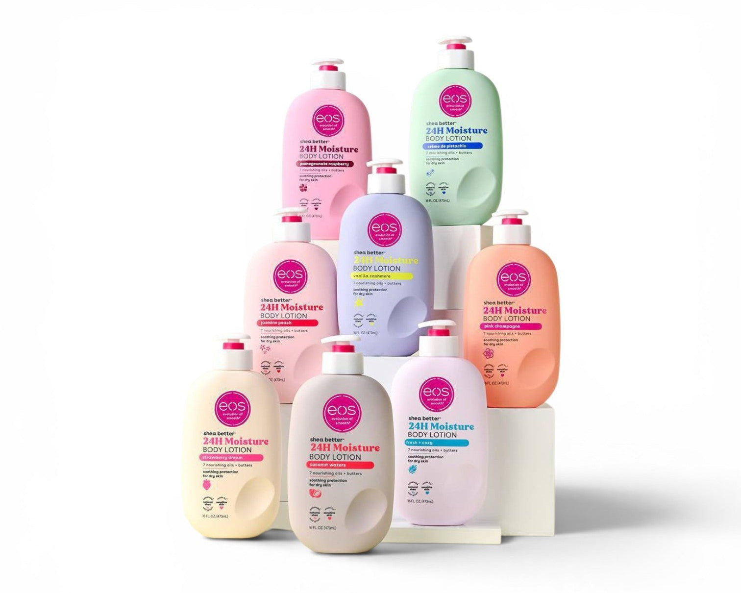 eos SHEA BUTTER 24H MOISTURE BODY LOTION COLLECTION 16 Oz.