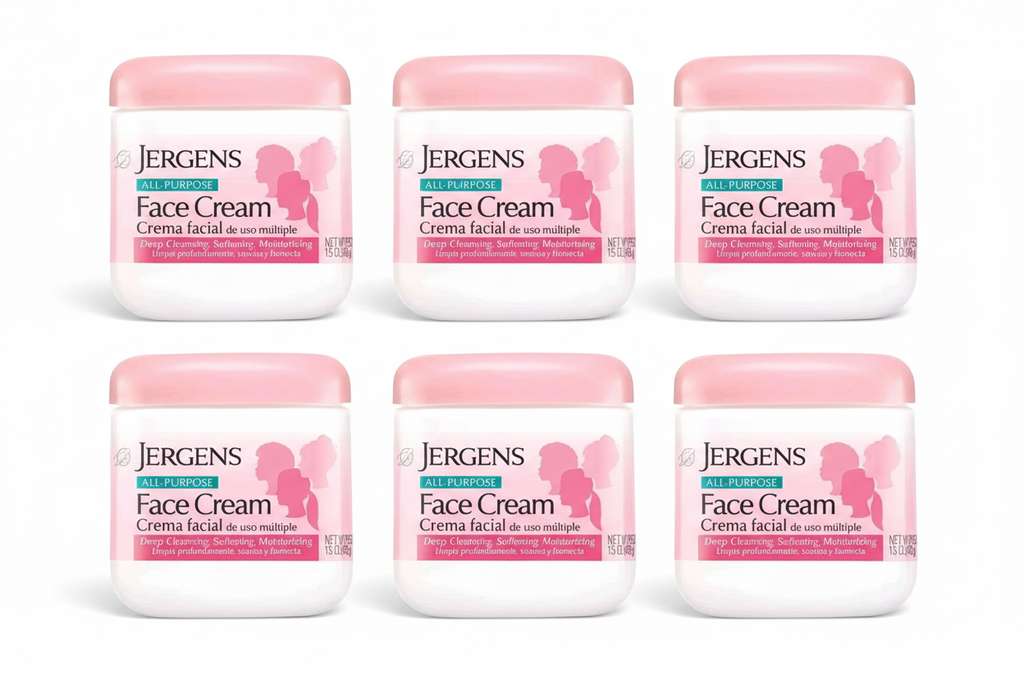 6-Piece Jergens All-Purpose Face Cream Moisturizer - 15oz.