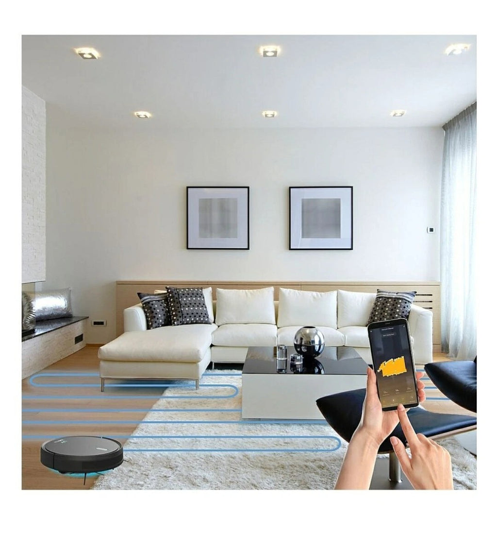 Tzumi - ionvacUV UltraClean Robovac With Smart Mapping and Sanitizing UV Light - Black
