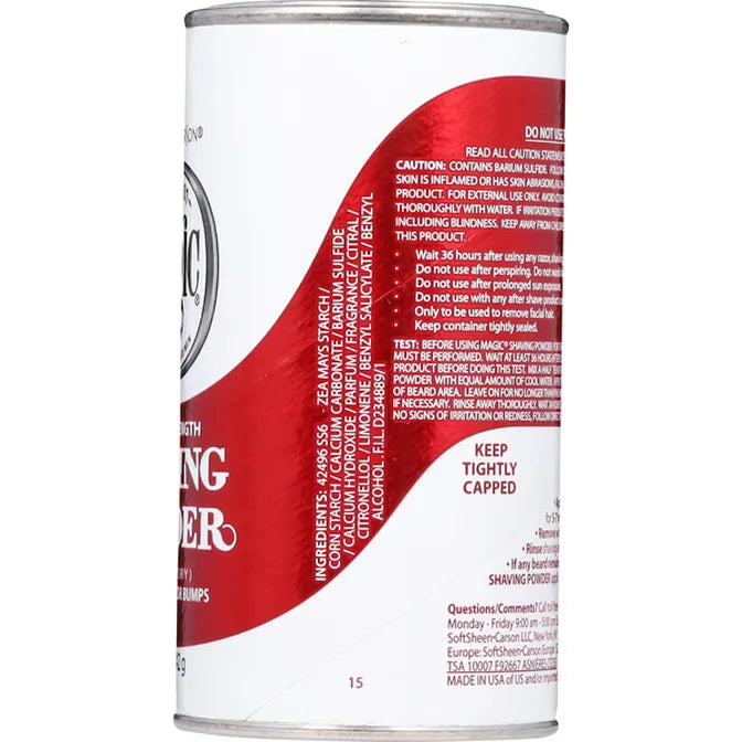 SoftSheen-Carson Magic Shaving Powder Extra Strength - Red | 5oz