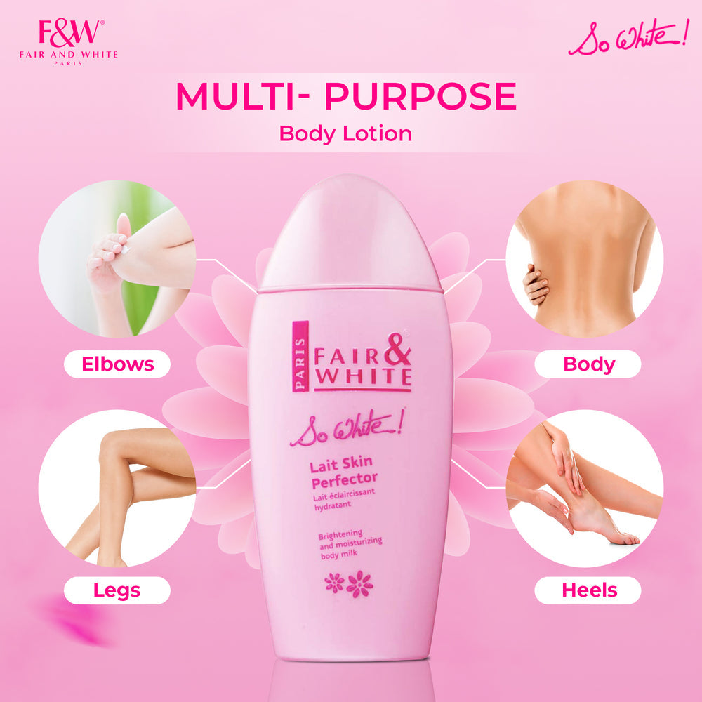Fair & White So White Skin Perfector Brightening Body Lotion 500ml