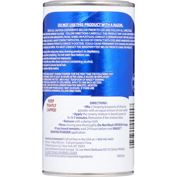 SoftSheen-Carson Magic Shaving Powder Regular Strength - Blue | 5oz