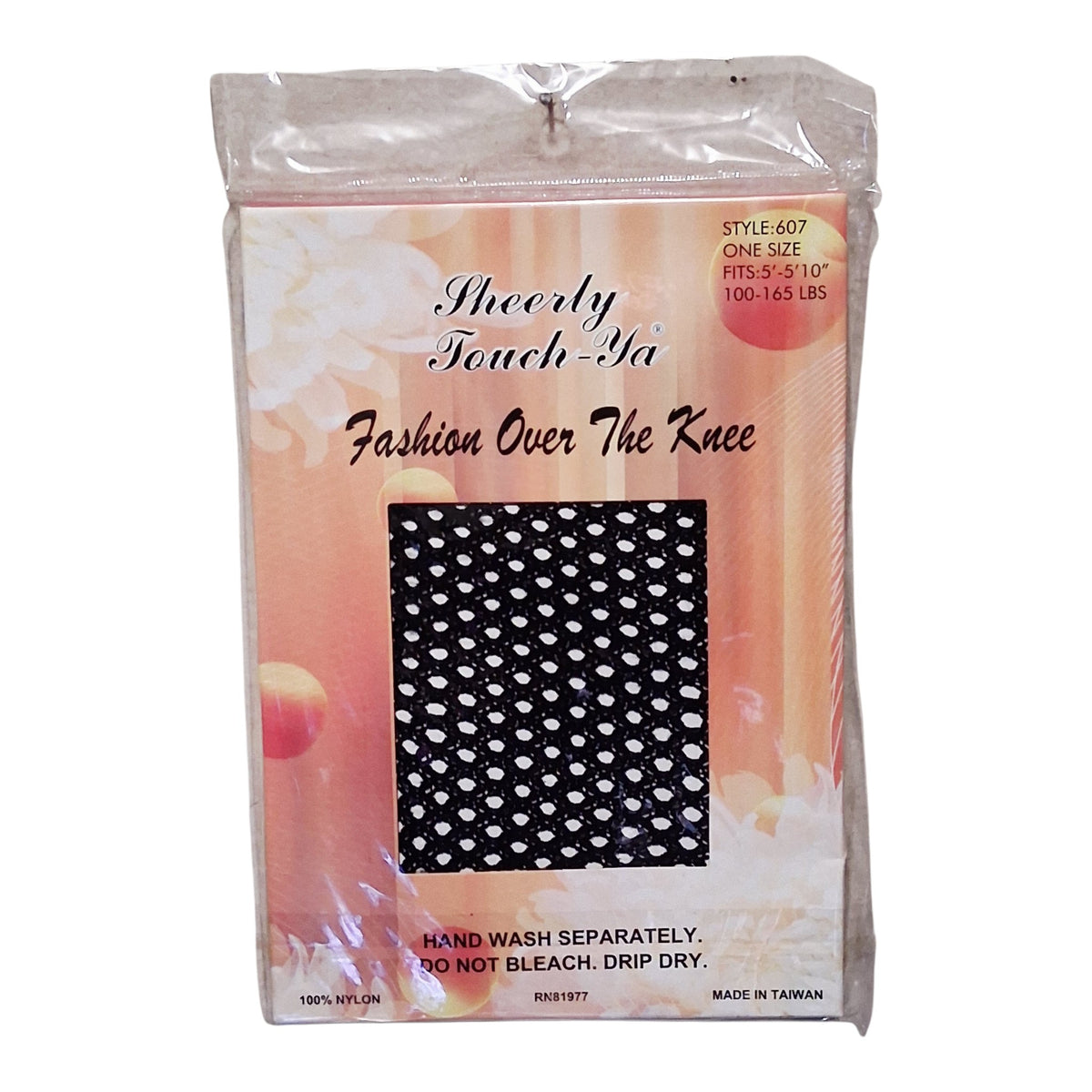 Sheerly Touch-Ya Lace Over-the-Knee Fishnet Knee-Hi | Black | One Size |