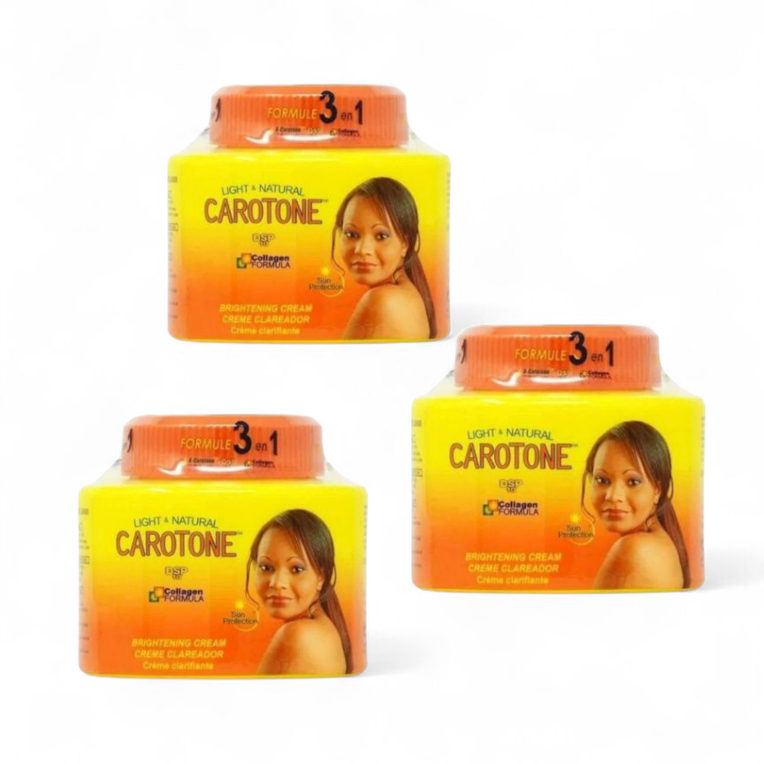 3-PK Carotone Light & Natural Brightening Cream Jar - 10.1 oz
