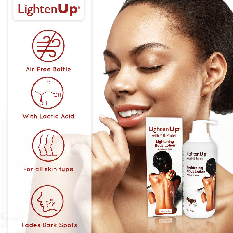LightenUp Milk Protein Active Brightening Body Lotion 400ml / 13.5 fl oz