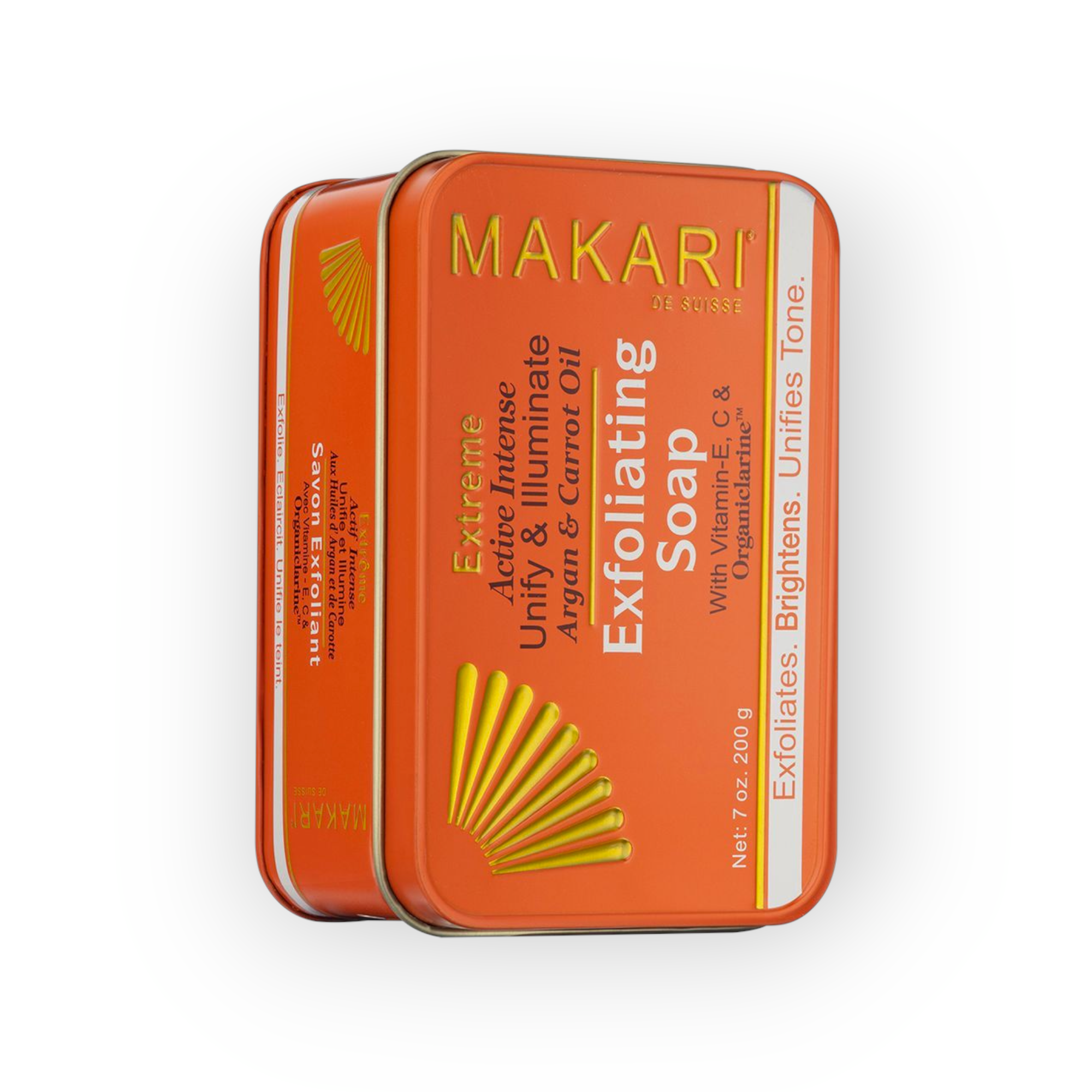Makari Exclusive Active Intense Argan & Carrot Exfoliating Bar Soap - 7oz