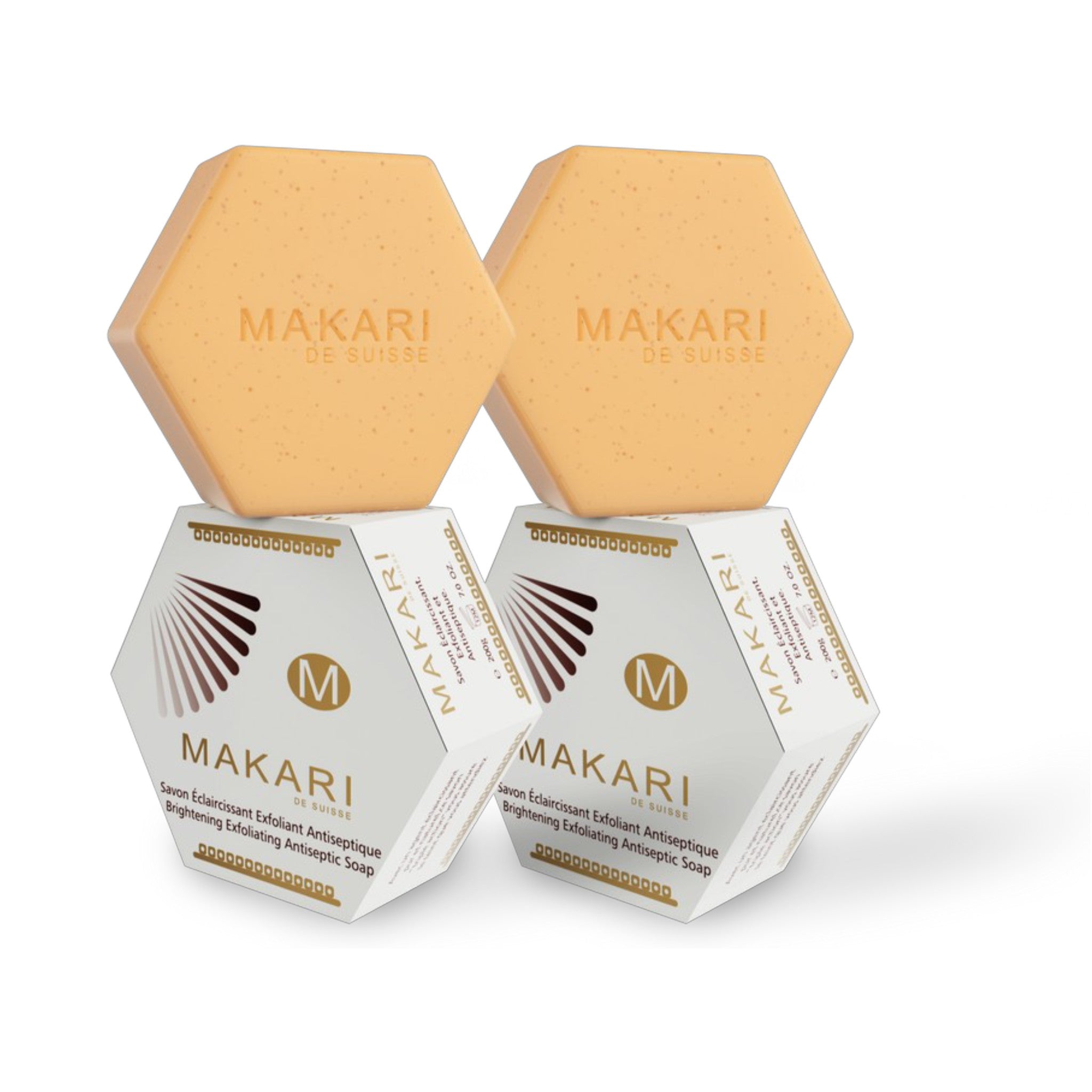 2-PACK MAKARI BRIGHTENING EXFOLIATING MULTI FUNCTION SOAP